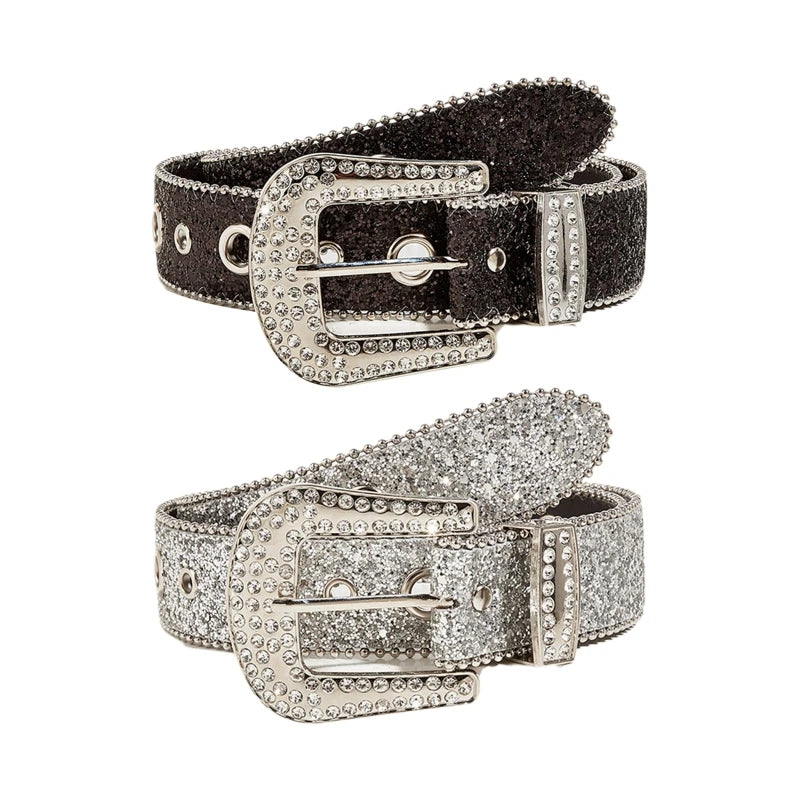 Y2k Rhinestone Belt